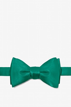 _Hunter Green Self-Tie Bow Tie_
